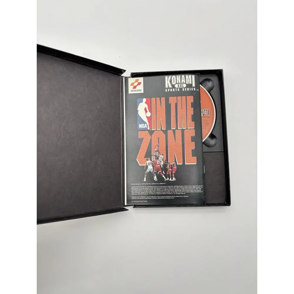 Sony PlayStation 1 PS1 Konami NBA In The Zone CIB Long Box 1996 Tested Works.